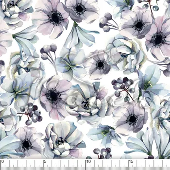 Zakázkový tisk, softshell, kočárkovina... Něžné květy Látky k tisku: Microfirba