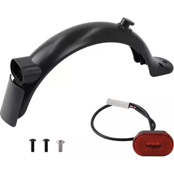 Elektrokoloběžka Černý náhradní zadní blatník se světlem pro koloběžku Xiaomi M365/Pro