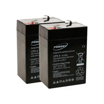 Záložní baterie Powery náhradní baterie nahrazuje APC RBC 1 originál 6V 6Ah
