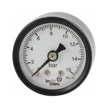 Manometr 0-16 bar zadní vývod manometr ke kompresoru do 16bar atm , Ma