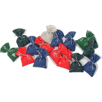 Vánoční dekorace Vánoční minipytlíček s kořením - stříbrný mix