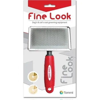 Kartáč pro zvířata Fine Look red image - kartáč jemný XL