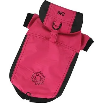 Obleček pro psa Bunda Ski - růžová XXL