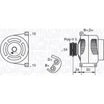 Alternátor MAGNETI MARELLI 063377027010