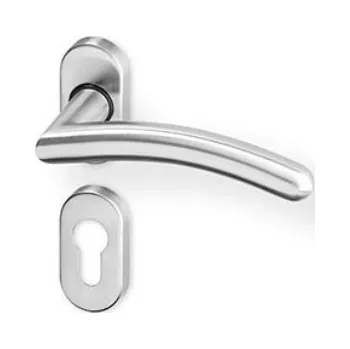 AC-T SERVIS Dveřní klika HEDA nerez - oválná rozeta Provedení kliky: vč. rozety PZ - fabkový klíč