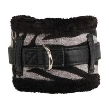 Obleček pro psa Puppia Modern Zebra neckguard obojek černá varianta M