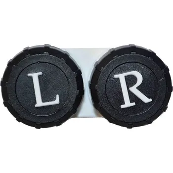 Pouzdro na kontaktní čočky Kaida klasické pouzdro barevné - černé