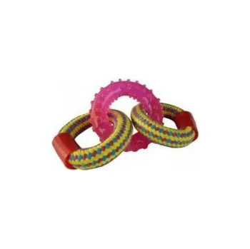 Hračka pro psa Hračka pro psa - tkané lano propletené kruhy 18 cm