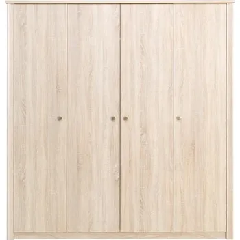 Šatní skříň Moderní šatní skříň z dřevotřísky čtyřdveřová Finezja F4 Maridex