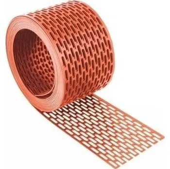 Větrací pás okapní 100mm x 5m cihlová