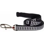 Red Dingo vodítko reflexní velké 1,8 m – černé