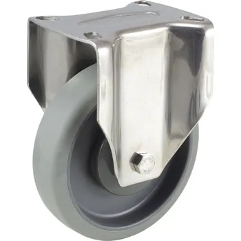 Pojezdové kolečko Nerezové pryžové pojezdové kolo 8478-UFP-G 080 P62 INOX