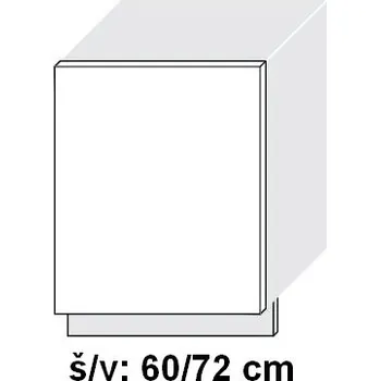 Kuchyňská skříňka Dvířko na vestavnou myčku BONN KOBE MAT 60 cm - bílá alpská
