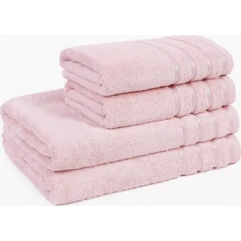 Ručník Škodák Bambusové ručníky 30x50 cm/osušky 70x140 cm - pudrové - Bambusový ručník - pudrový 30x50 cm