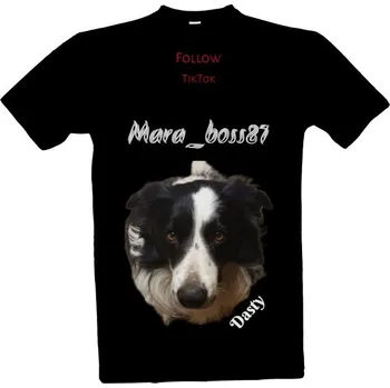 Tričko s potiskem Border kolie merch triko pánské