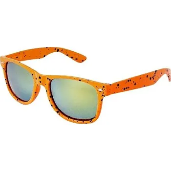 OEM Sluneční brýle Nerd kaňka oranžové s žlutými skly