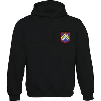 Pánská mikina Mikina s kapucí 132. dělostřelecký oddíl - simple - černá