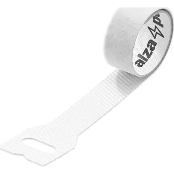 kabelová chránička AlzaPower VelcroStrap+ Origin 10pcs bílé