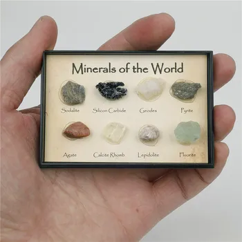 Sběratelství 8 kusů přírodních minerálů 2