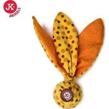 Šustící plyšová hračka s míčkem - žlutá