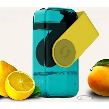 Kempingové nádobí ASOBU Juicy drink box JB300 290ml žlutý