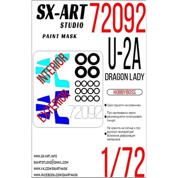 Plastikový model 1/72 Paint mask U-2A Dragon Lady (HOBBYB)