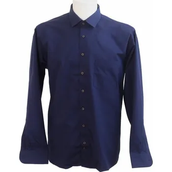 Pánská košile HEDVA ČESKÝ BROKÁT Košile DR tisk uni blue Velikost: 42, Hatico regular fit