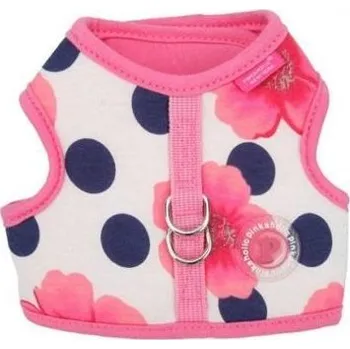 Postroj pro psa Pinkaholic Peonies Pinka Harness kšíry - růžová varianta L