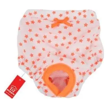 Obleček pro psa Puppia Taffy Sanitary hárac. Kalhotky oranžová varianta S