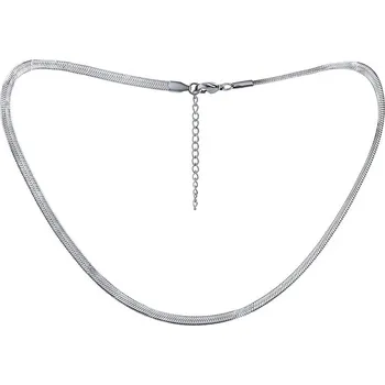 Řetízek Ocelový plochý náhrdelník hádek Valencia 4 mm RRC0364-42 cm