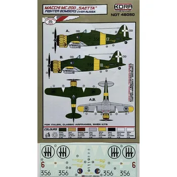 Plastikový model 1/48 Decals MC.200 Fighter Bombers over Russia