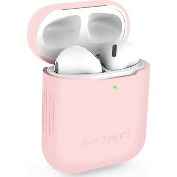 AlzaGuard Skinny Silicone Case pro AirPods 1. a 2. generace růžové