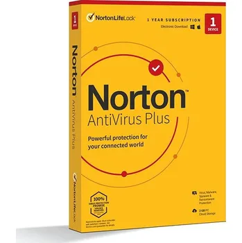 Software Norton Antivirus Plus, 1 uživatel, 1 zařízení, 12 měsíců (elektronická licence)