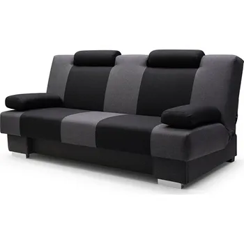 Sedací souprava Rozkládací pohovka ANTONIO černá / šedá