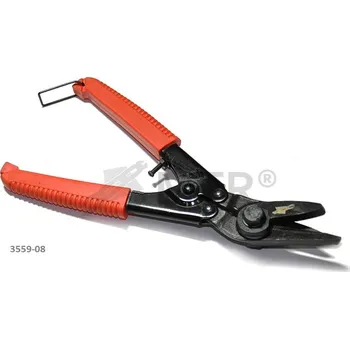 Kleště MTR Kleště střihací jednoruční a pákové na ocelovou pásku - jednoruční Varianta: Kleště střihací jednoruční a pákové na ocelovou pásku – jednoruční 200mm, pásku 0,5x20mm, 1ks jednoruční 200mm, pásku 0,5x20mm