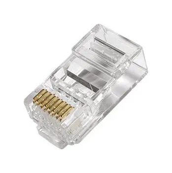 Síťový konektor ROLINE Konektor RJ45 kat. 6 nestíněný, na lanko / drát, 10ks - 21.17.3060