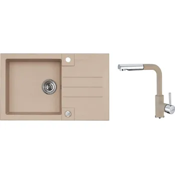 Kuchyňský dřez ALVEUS CZ SET ALVEUS ROCK 130/55 + BATERIE SIROS 55