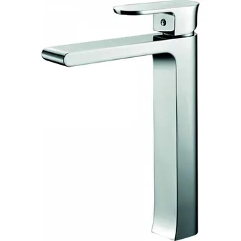 Vodovodní baterie BESTECO Grace XL Vysoká Designová Umyvadlová Baterie na Desku GR15-1103 (Chrom Lesk), Páková, Výška 29,8 cm, Oblý Design, Keramická Kartuše