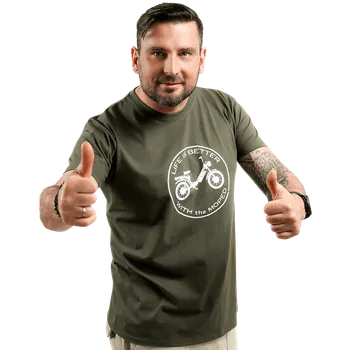 Tričko LIFE khaki XXXL