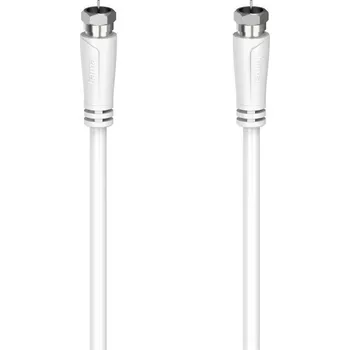 Audio kabel Koaxiální kabel Hama F-vidlice 90 dB, 10 m - bílý