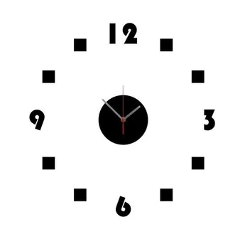 Hodiny Nalepovací nástěnné hodiny Point 46 cm černé