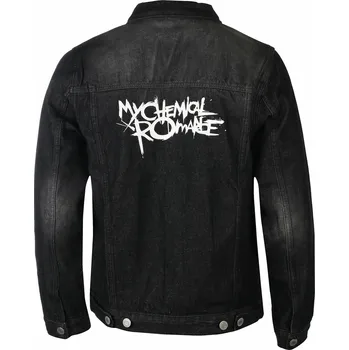 Pánský bomber bunda pánská My Chemical Romance - Logo - Black DENIM - ROCK OFF - XXL