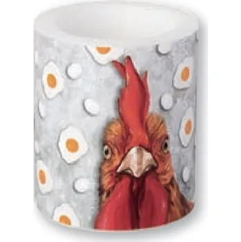 Talíř Velká svíčka 9x10.5 cm OH MY ROOSTER grey, IHR ▪ Kč 280 ️ - Luxurytable.cz IHR