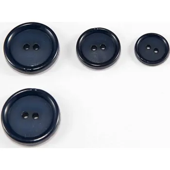 Knoflík Dírkový knoflík - tmavě modrý - průměr 2,7 cm