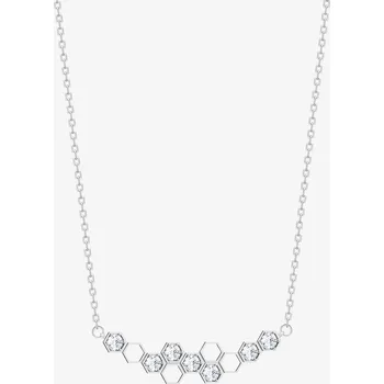 Náhrdelník Preciosa stříbrný náhrdelník Lumina, kubická zirkonie, malý, bílý