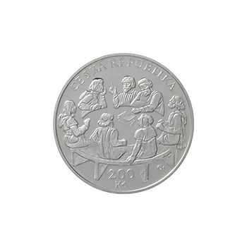 Česká mincovna 600. výročí vydání čtyř pražských artikulů 200 Kč 2020 stříbrná mince Proof 13 g