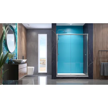 Sprchové dveře Aquatek Master B2 sprchové dveře do niky zasouvací 116-120 cm