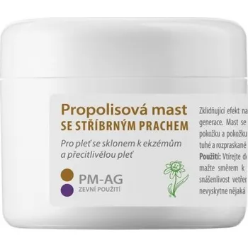 Bylinná léčivá mast Propolisová mast se stříbrným prachem 50ml - Dědka kořenáře (Kosmetický přípravek)