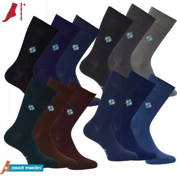 Pánské ponožky Společenské pánské ZDRAVÉ PONOŽKY bez gumiček RS