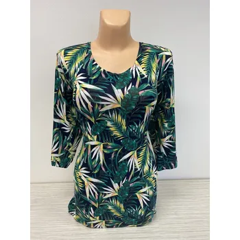 Dámská tunika halenky a tuniky, Barva Zelená, Velikost XXXL 54, Materiál 96% Viskoza 4% Lycra